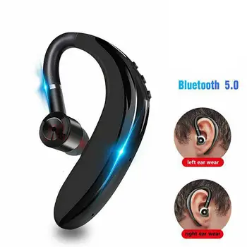 Спортни слушалки Blutooth Безжични стерео слушалки с HD микрофон Bluetooth Hands In Car Kit с микрофон за мобилен телефон iPhone, Samsung, Huawei