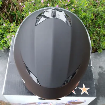Шарнирен каска, матиран черен мотоциклет шлем с двойна козирка, мъжки и женски полнолицевой каска за мотокрос, който да бъде одобрен от ООН